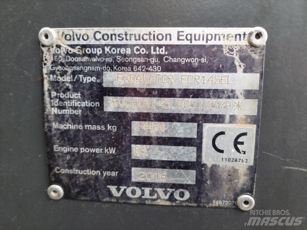 Volvo ECR 145 EL Lánctalpas kotrók