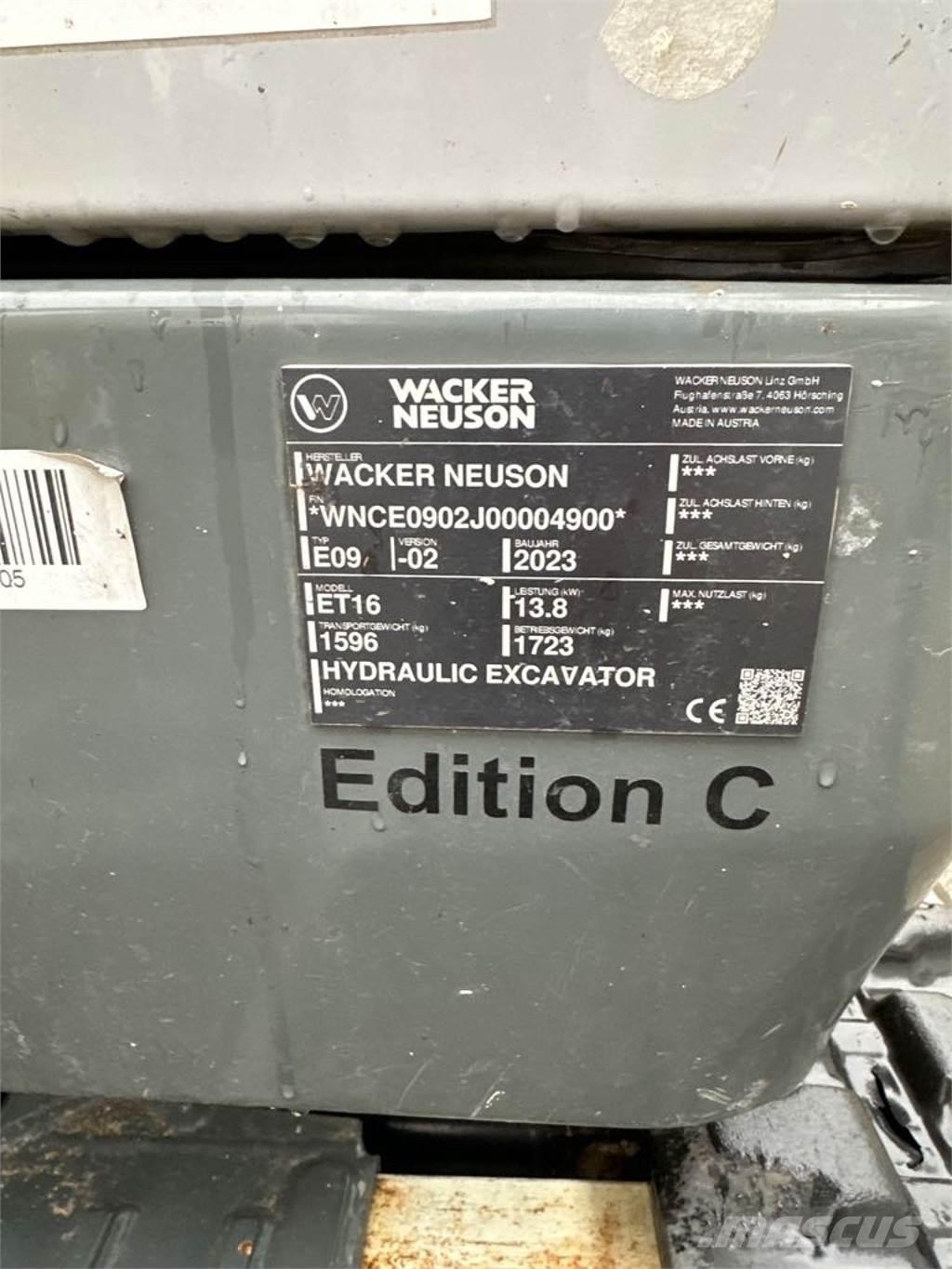 Wacker Neuson ET16 Lánctalpas kotrók