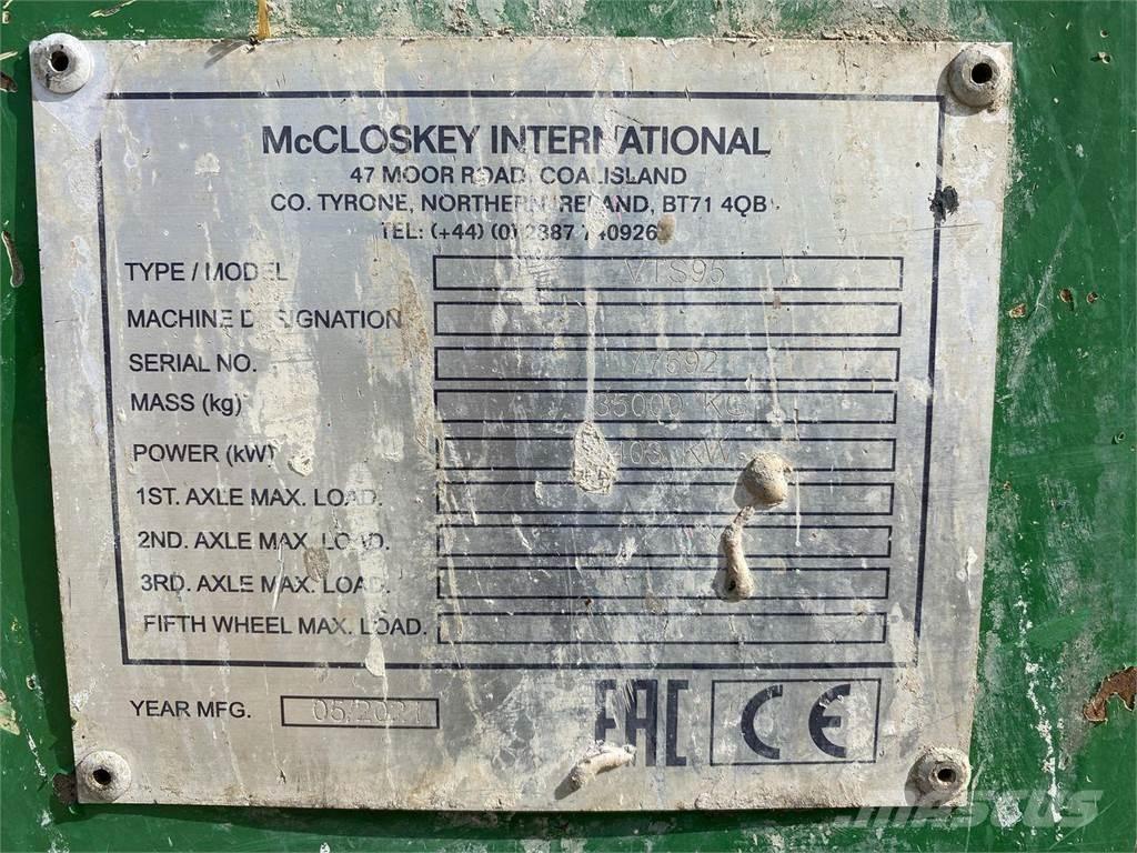 McCloskey VTS95 Mobil törőgépek