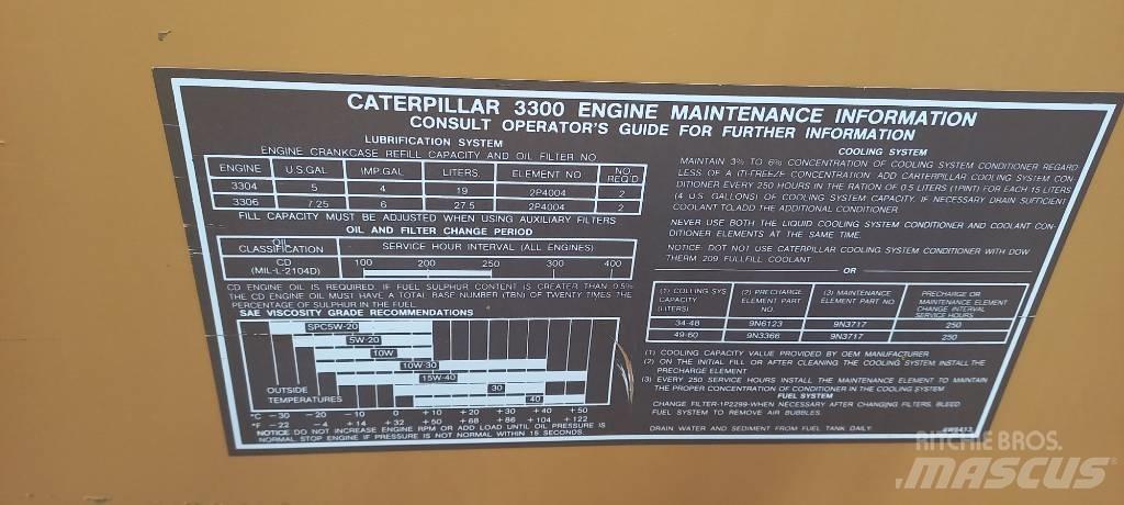 CAT 3306 Dízel áramfejlesztők