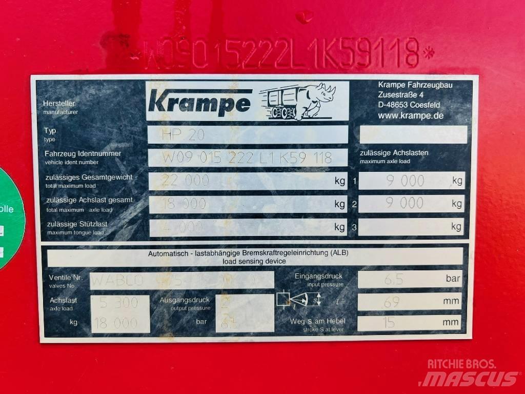 Krampe HP 20 Billenő Mezőgazdasági pótkocsik
