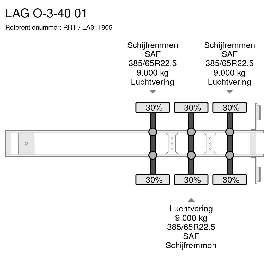 LAG O-3-40 01 Platós / Ponyvás félpótkocsik