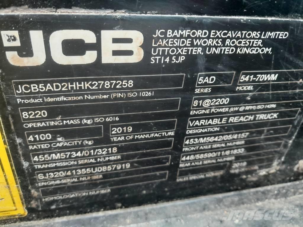 JCB 541-70 Teleszkópos mezőgazdasági rakodók