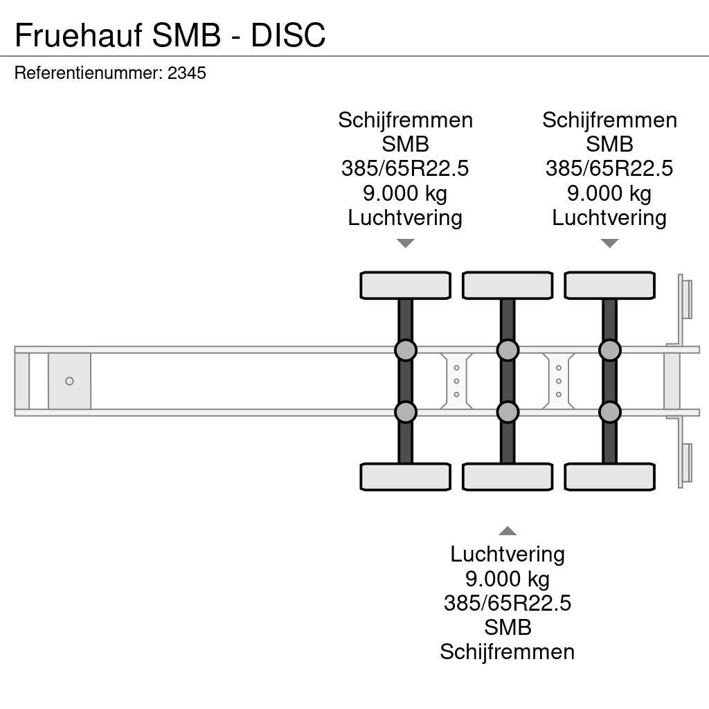 Fruehauf SMB - DISC Platós / Ponyvás félpótkocsik