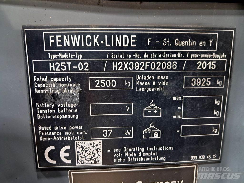 Linde H25T-02 Gázüzemű targoncák