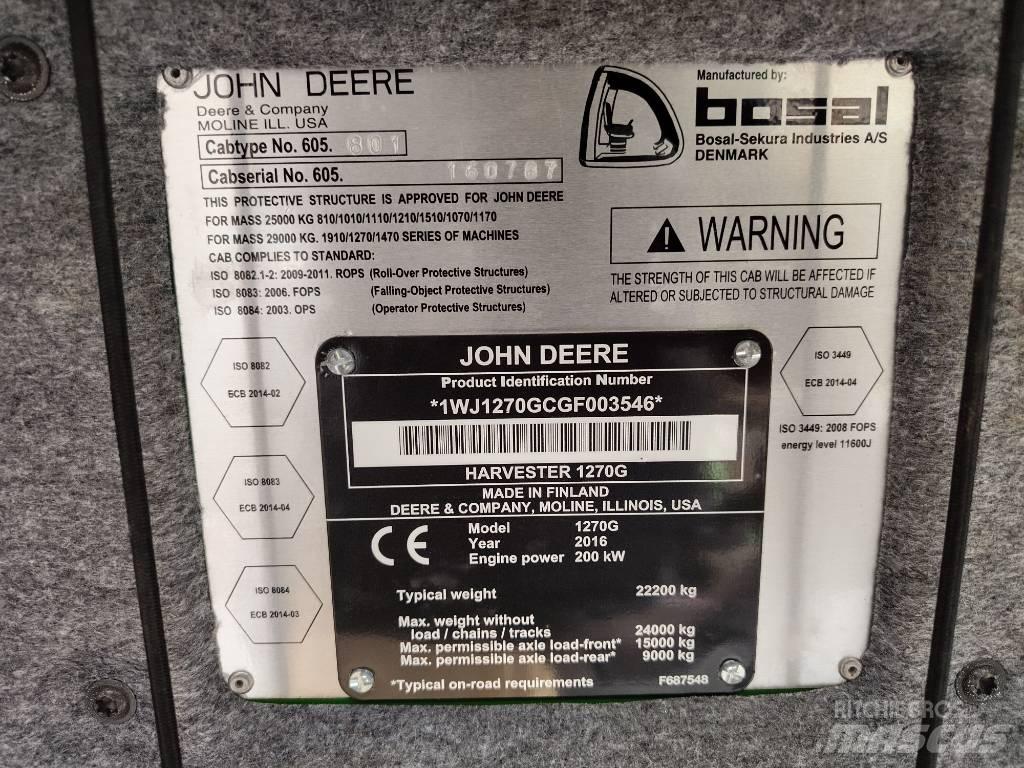 John Deere 1270G 6W Betakarítók