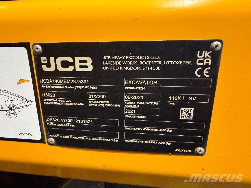 JCB 140 X Lánctalpas kotrók