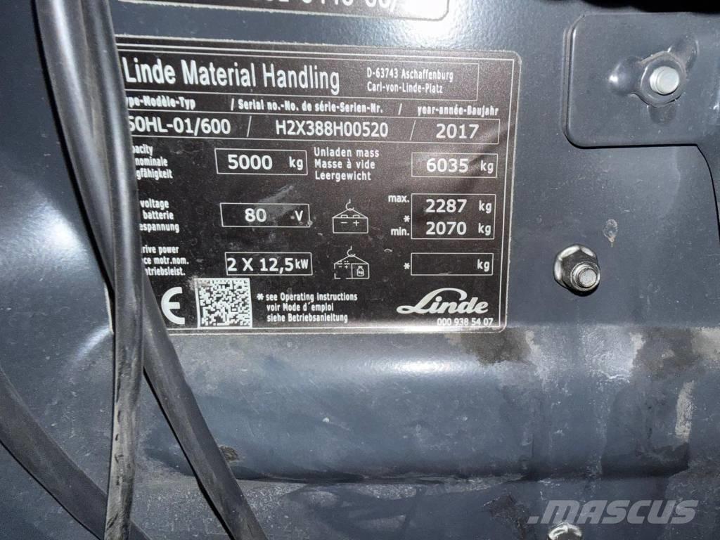 Linde E 50-02 Elektromos targoncák