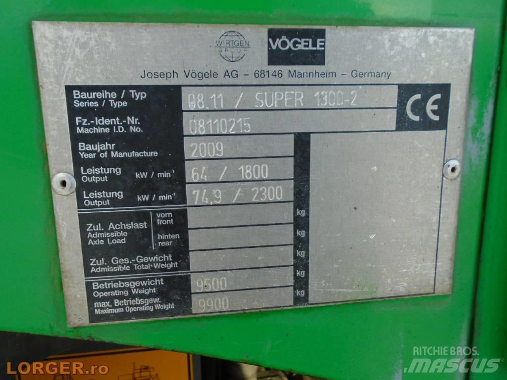 Vögele Super 1300-2 Aszfalt terítõ gépek