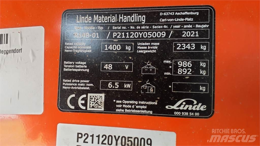 Linde R14B Tolóoszlopos targonca