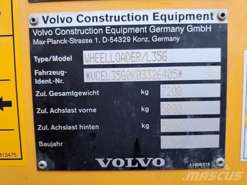 Volvo L 35 G Gumikerekes homlokrakodók