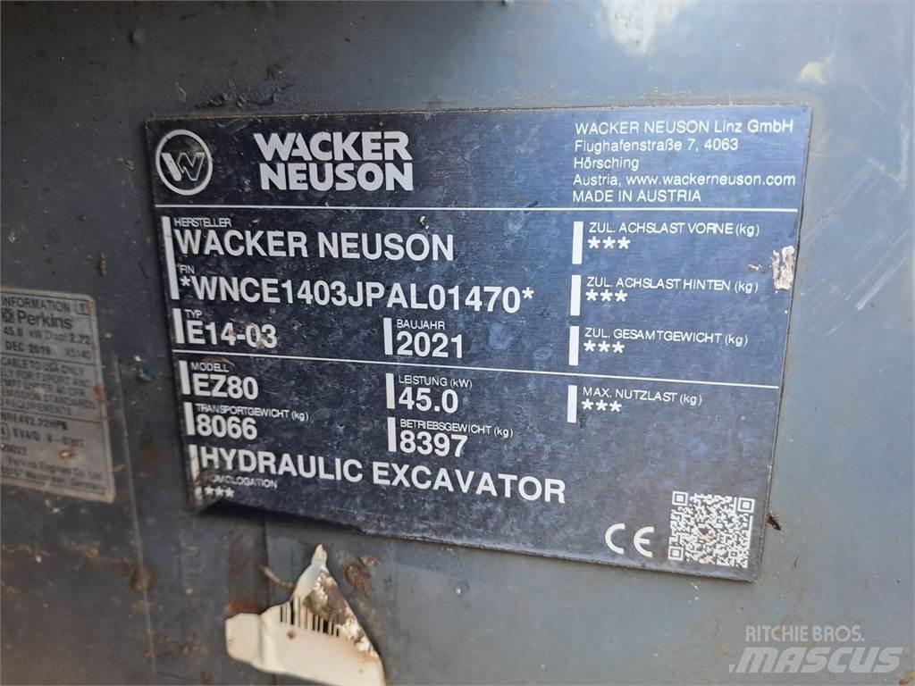 Wacker Neuson EZ80 Lánctalpas kotrók