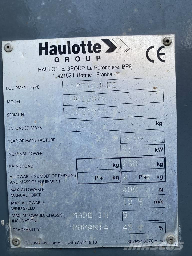 Haulotte HA 120 P Karos emelők