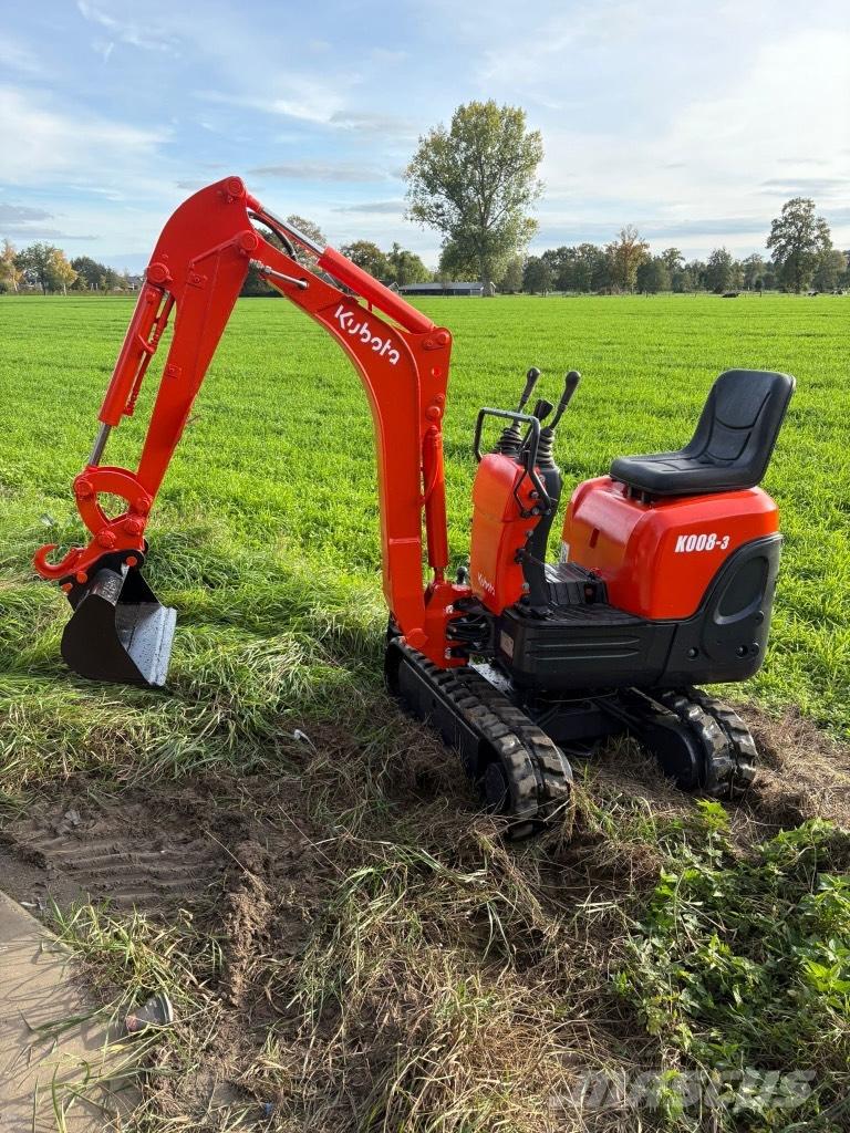 Kubota K 008-3 Mini kotrók < 7t