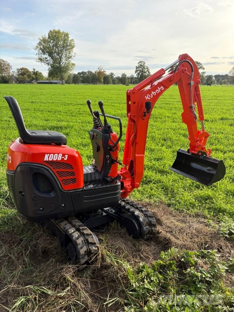 Kubota K 008-3 Mini kotrók < 7t