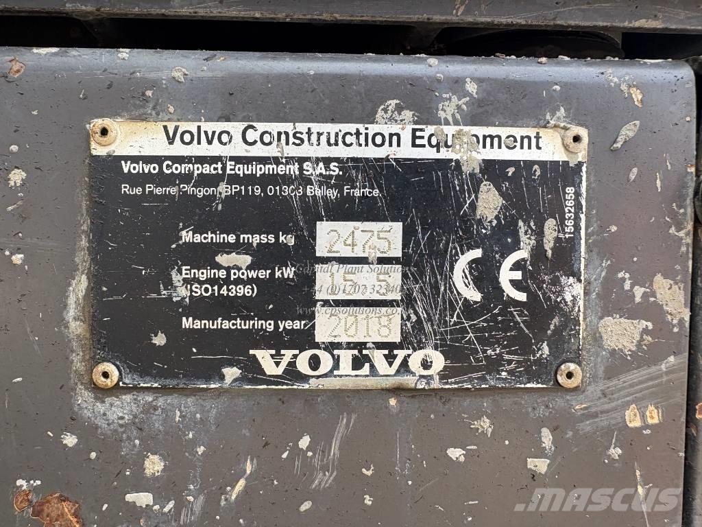 Volvo ECR 25 D Mini kotrók < 7t