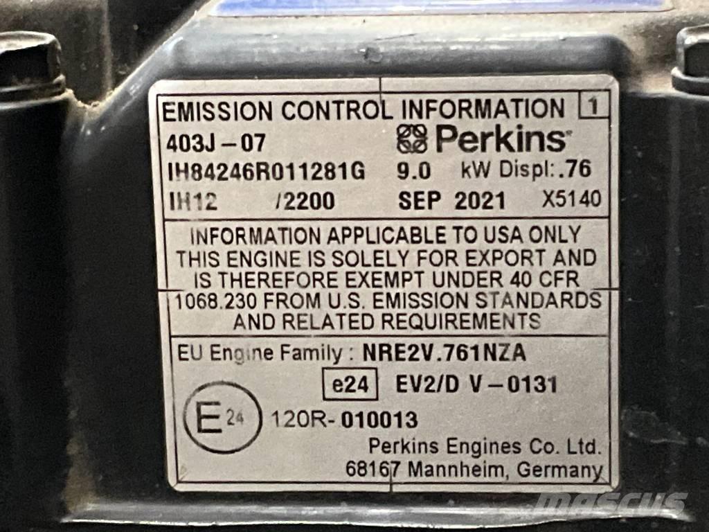 JCB 8008 Mini kotrók < 7t