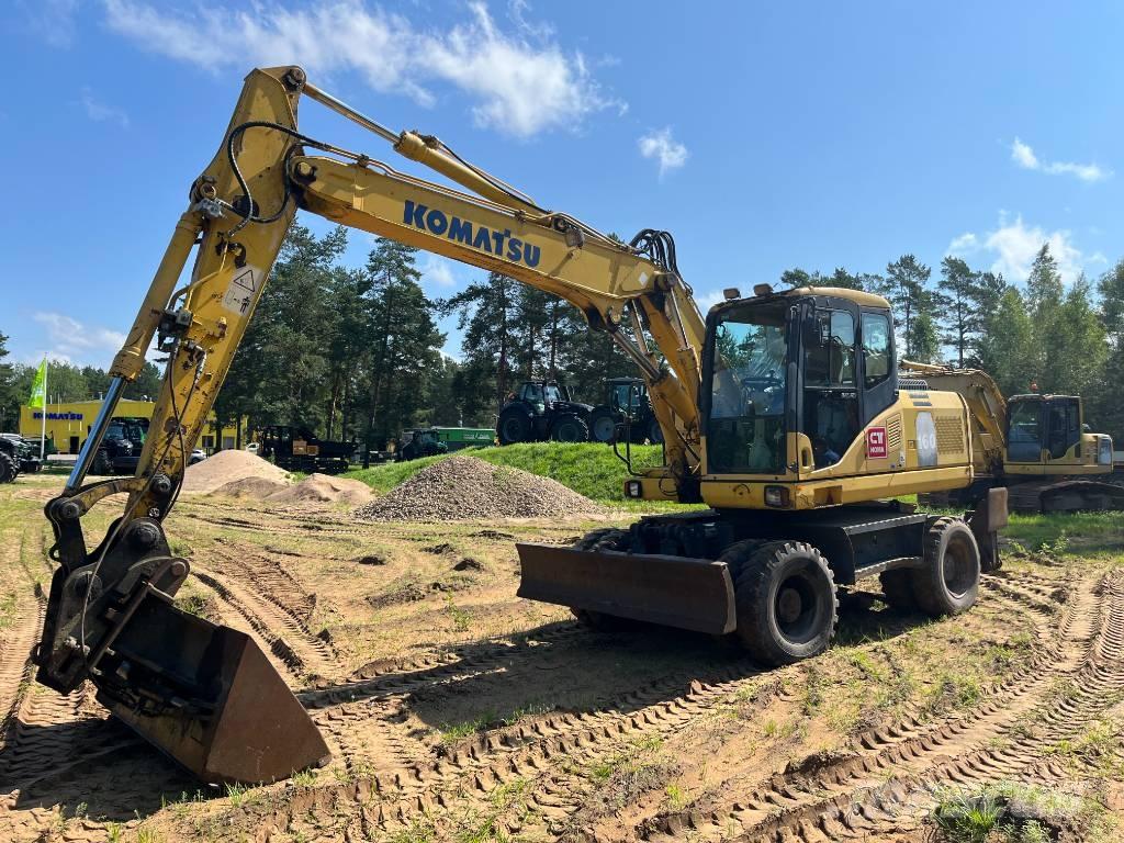 Komatsu PW 160-7 Gumikerekes kotrók