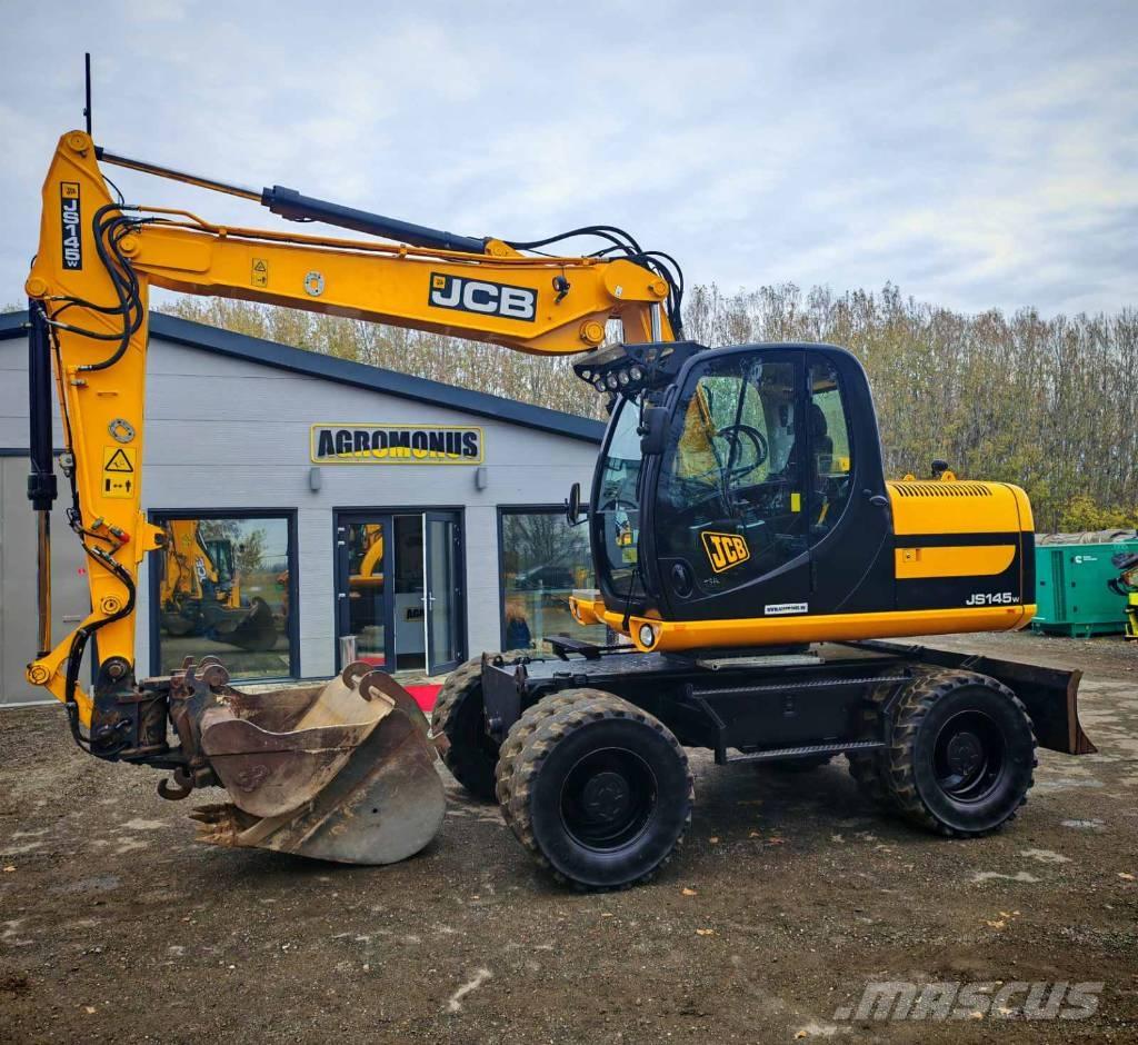 JCB JS 145 W Gumikerekes kotrók