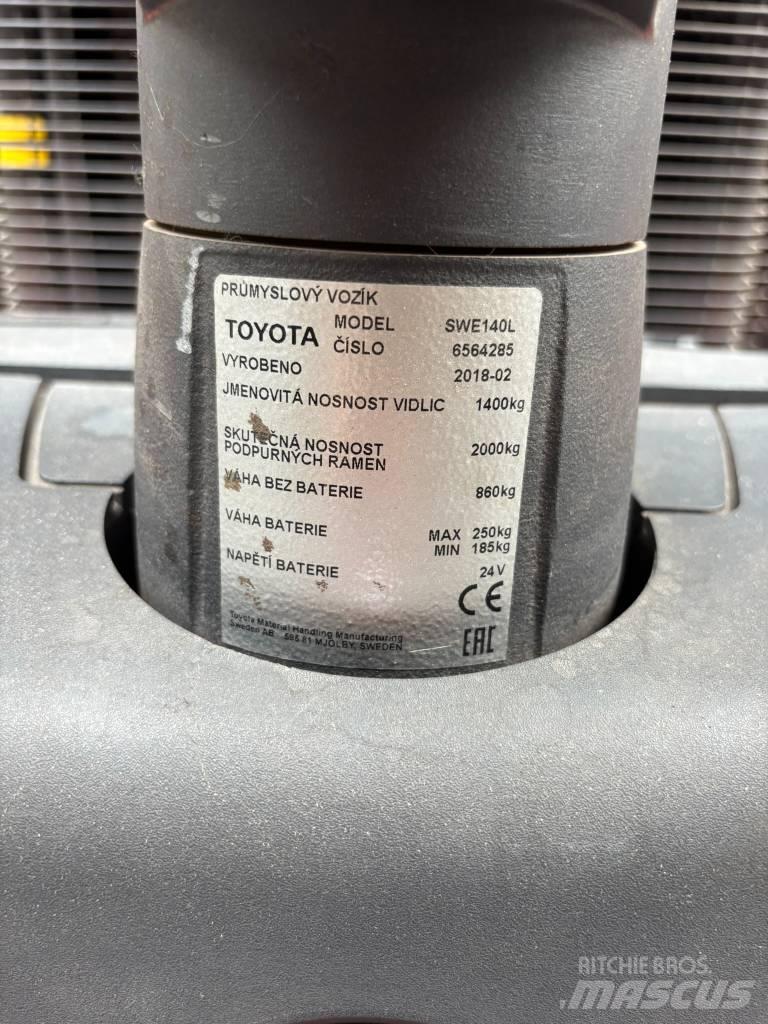 Toyota SWE140L Elektromos gyalogkíséretű targoncák