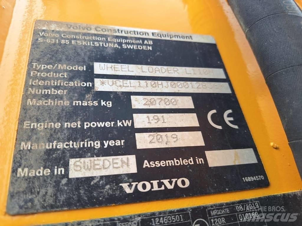 Volvo L110H VAAKA, YM Gumikerekes homlokrakodók