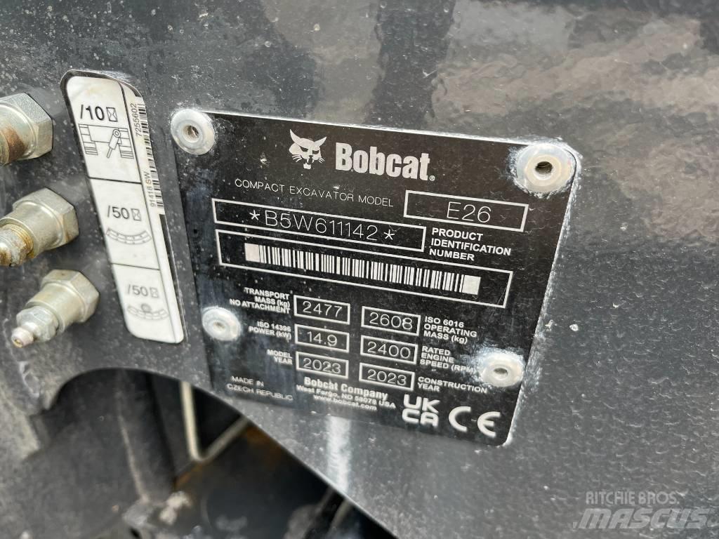 Bobcat E 26 Mini kotrók < 7t