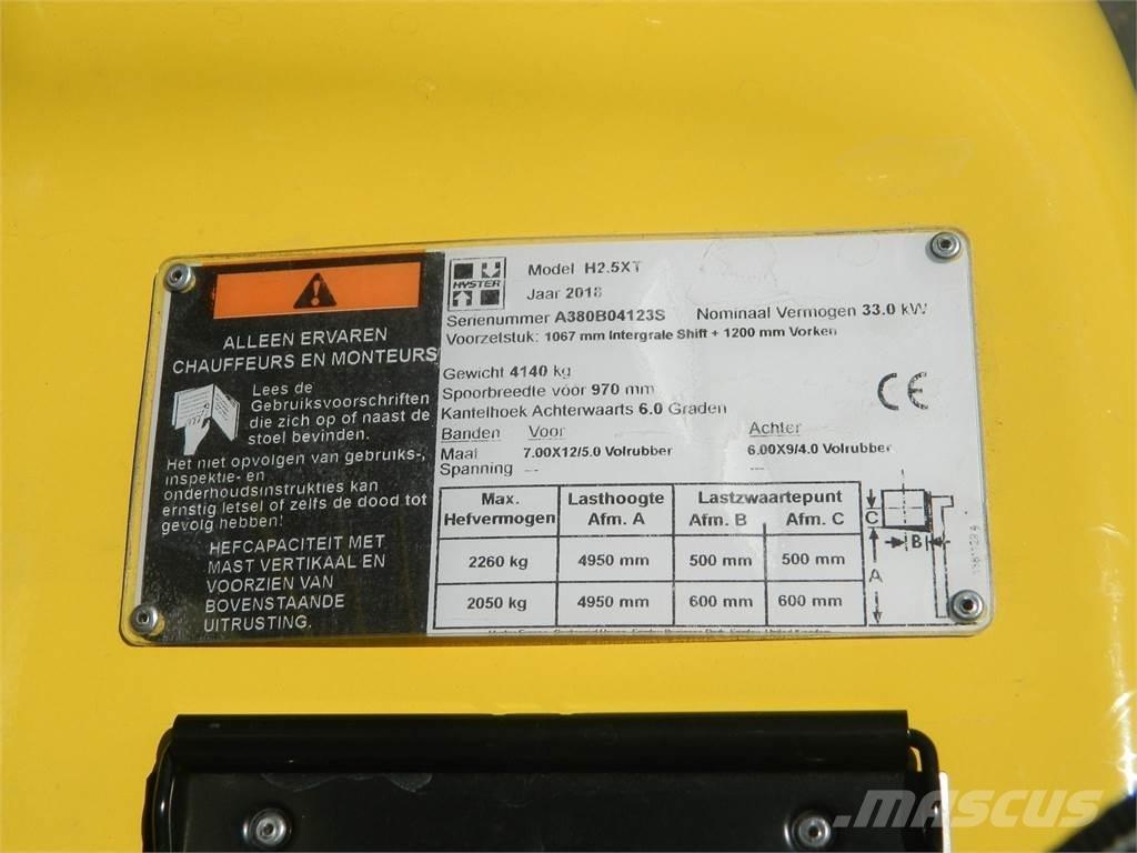 Hyster H2 50XT Dízel targoncák