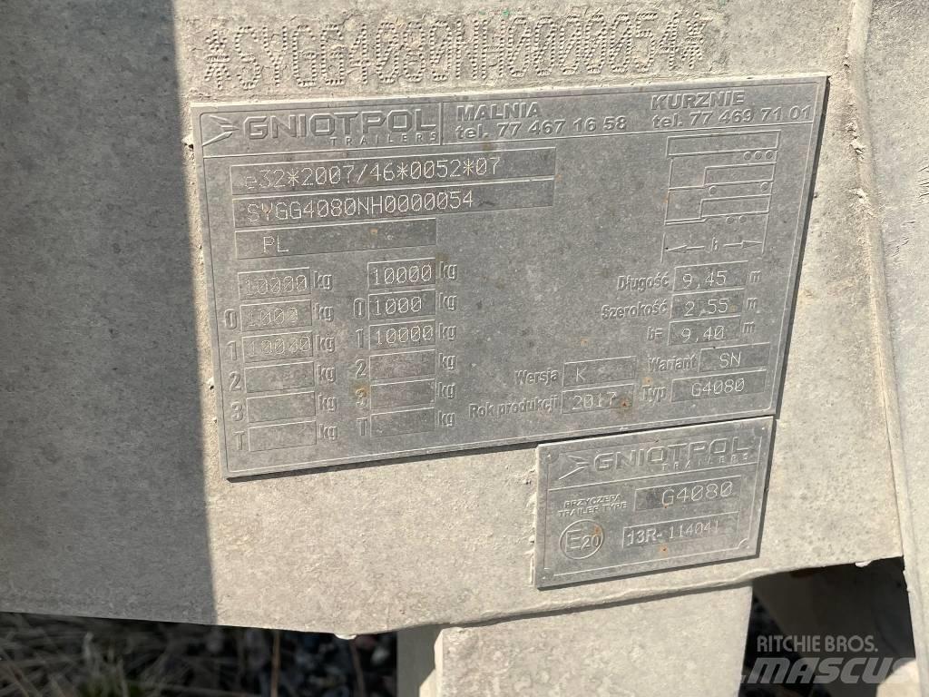 Gniotpol G4080 Ponyvás pótkocsik