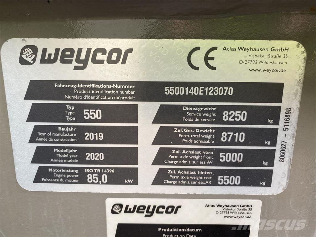 Weycor AR550 HS Univerzális rakodók