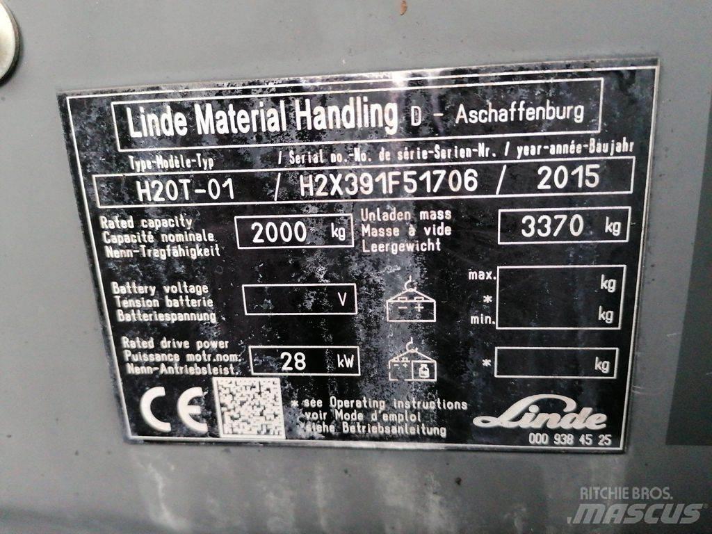 Linde H20T-01 Gázüzemű targoncák