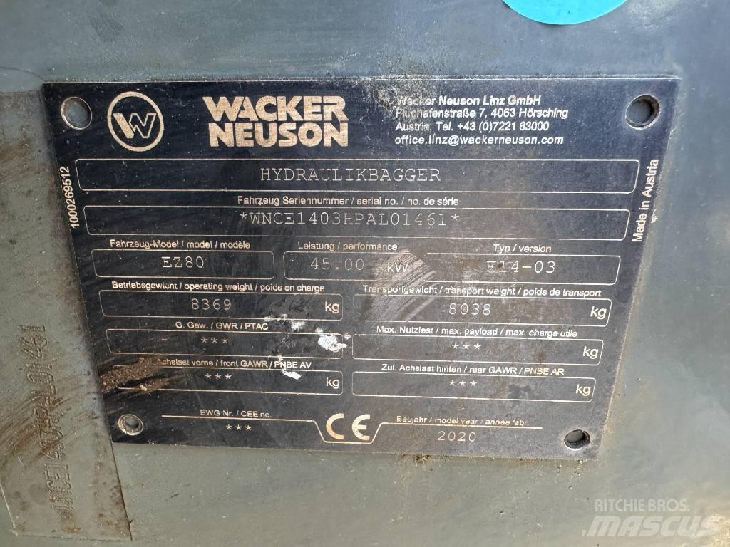 Wacker Neuson EZ80 Lánctalpas kotrók