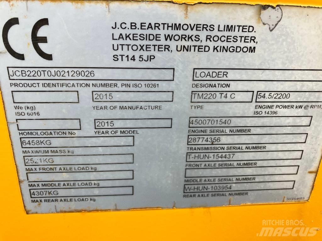 JCB TM 220 Teleszkópos rakodók
