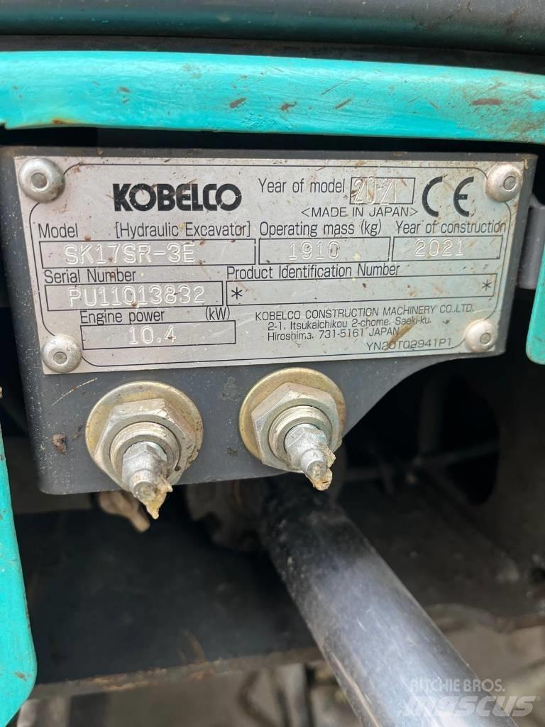 Kobelco SK 17 SR-3E Mini kotrók < 7t