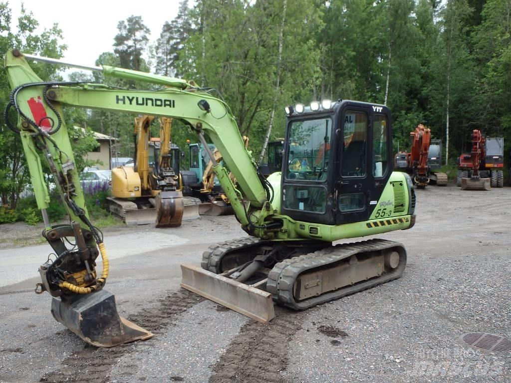Hyundai Robex 55-3 Mini kotrók < 7t