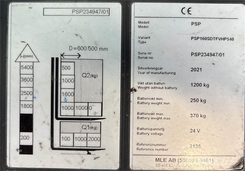 Atlet PSP160 Elektromos gyalogkíséretű targoncák