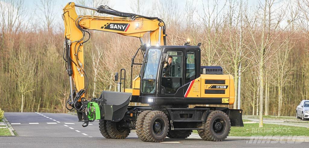 Sany SY155W Gumikerekes kotrók