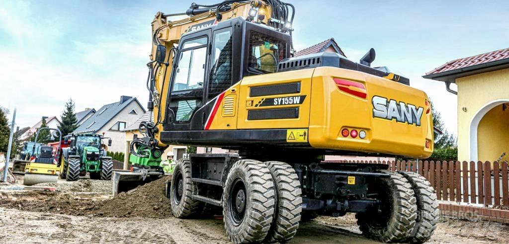 Sany SY155W Gumikerekes kotrók