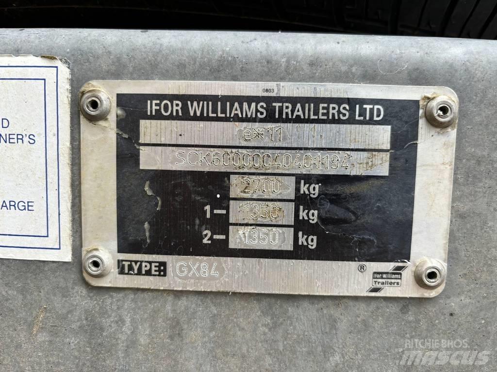 Ifor Williams GX84 Mélybölcsős