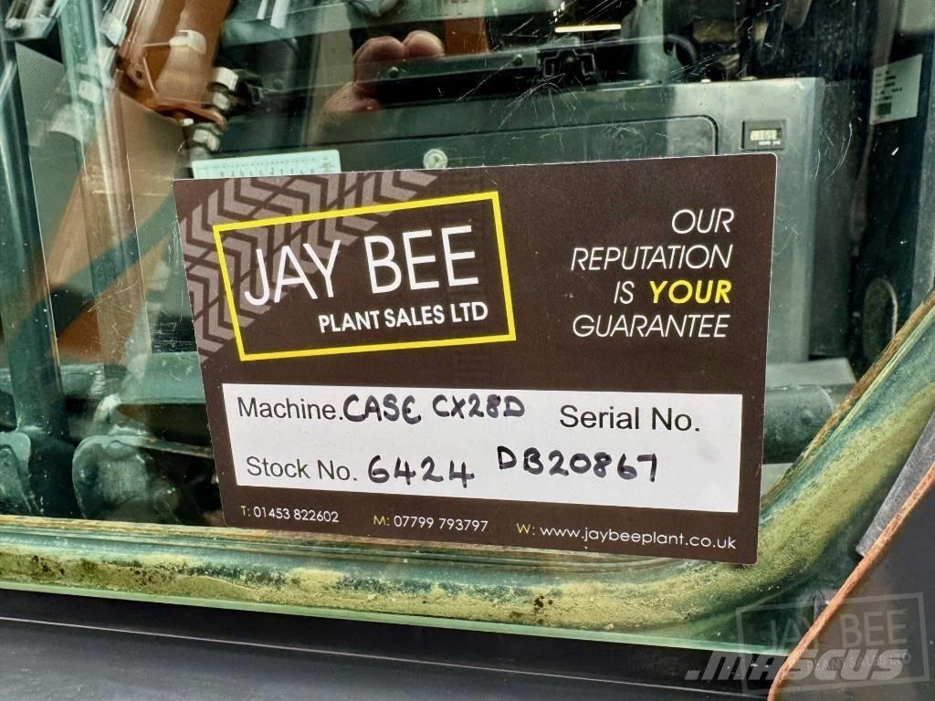 CASE CX28D Mini kotrók < 7t