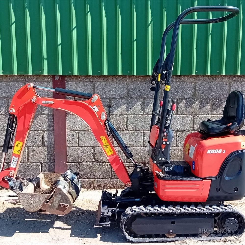 Kubota K008-3 Mini kotrók < 7t