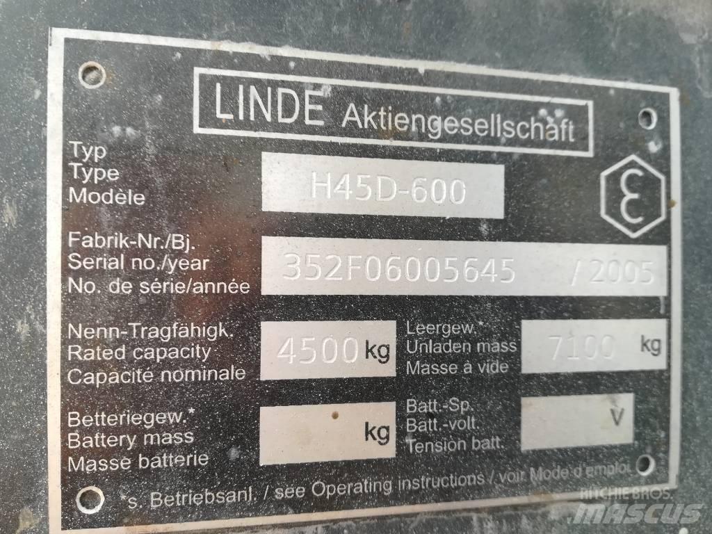 Linde H 45 D 600 Dízel targoncák