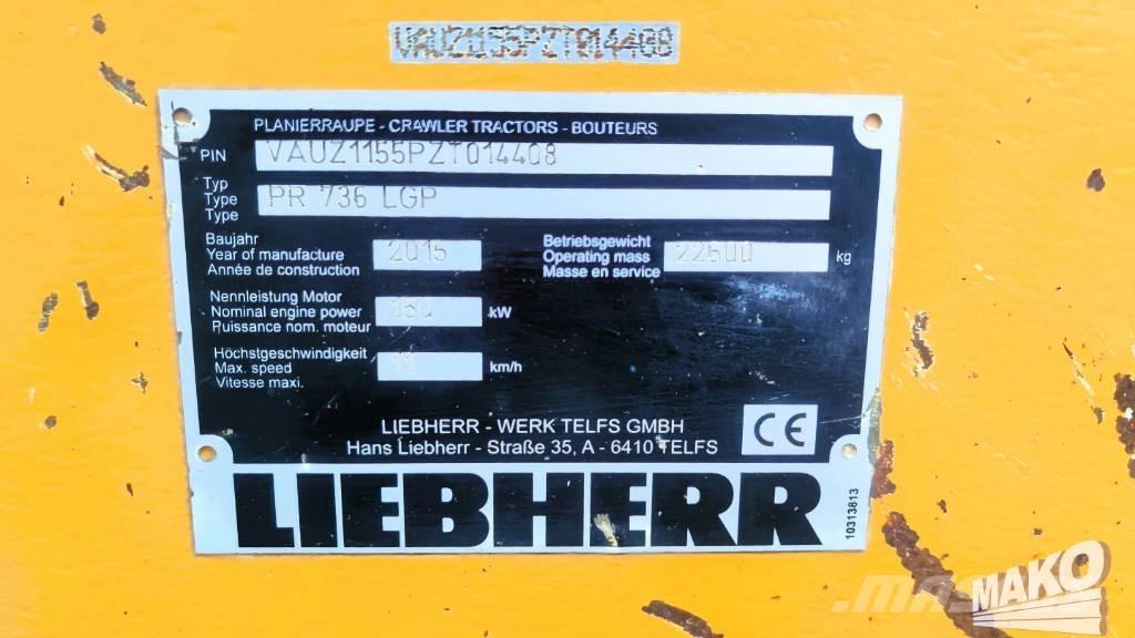 Liebherr PR 736 LGP lánctalpas dózerek