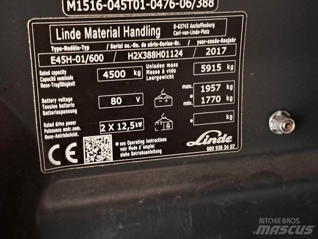 Linde E45H-01/600 Elektromos targoncák