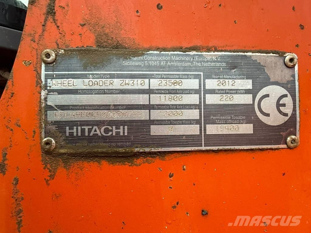  Motor Hitachi ZW 310 Gumikerekes homlokrakodók