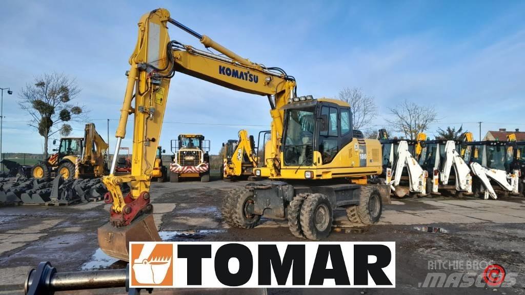 Komatsu PW 180-7 Gumikerekes kotrók