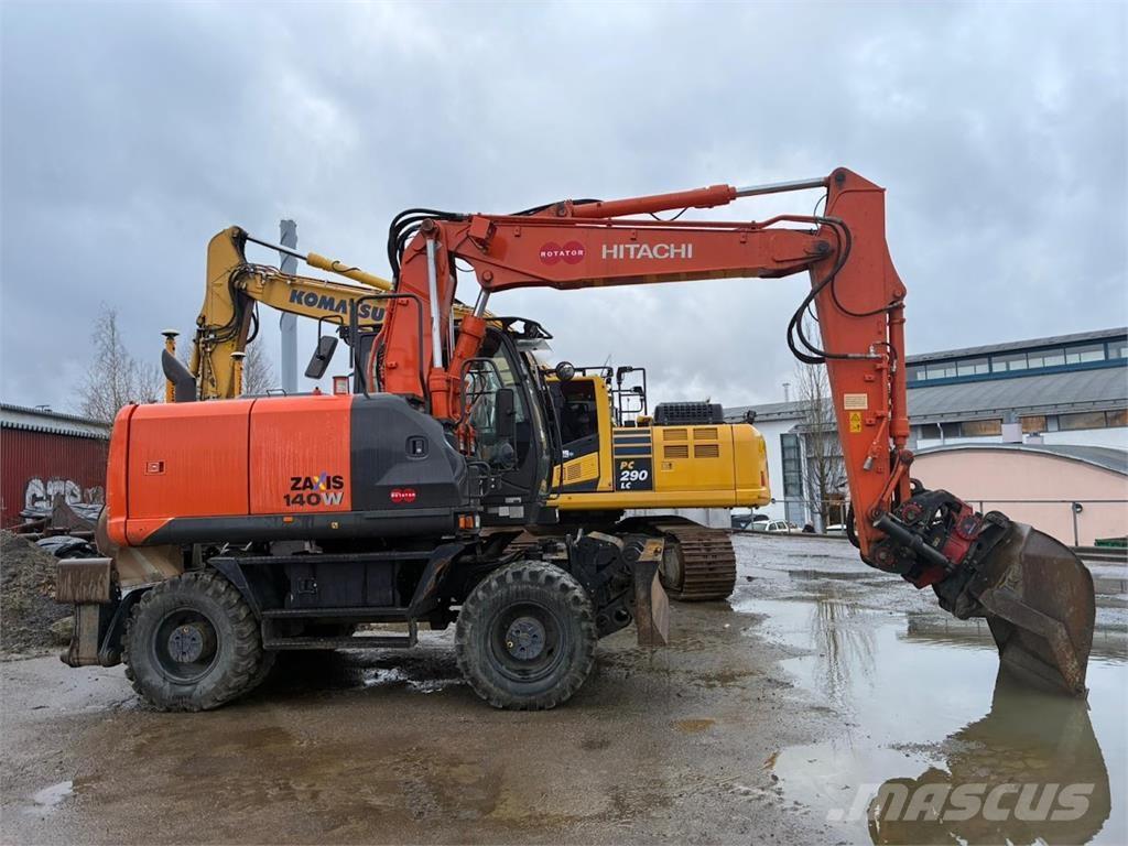 Hitachi ZX140W Gumikerekes kotrók