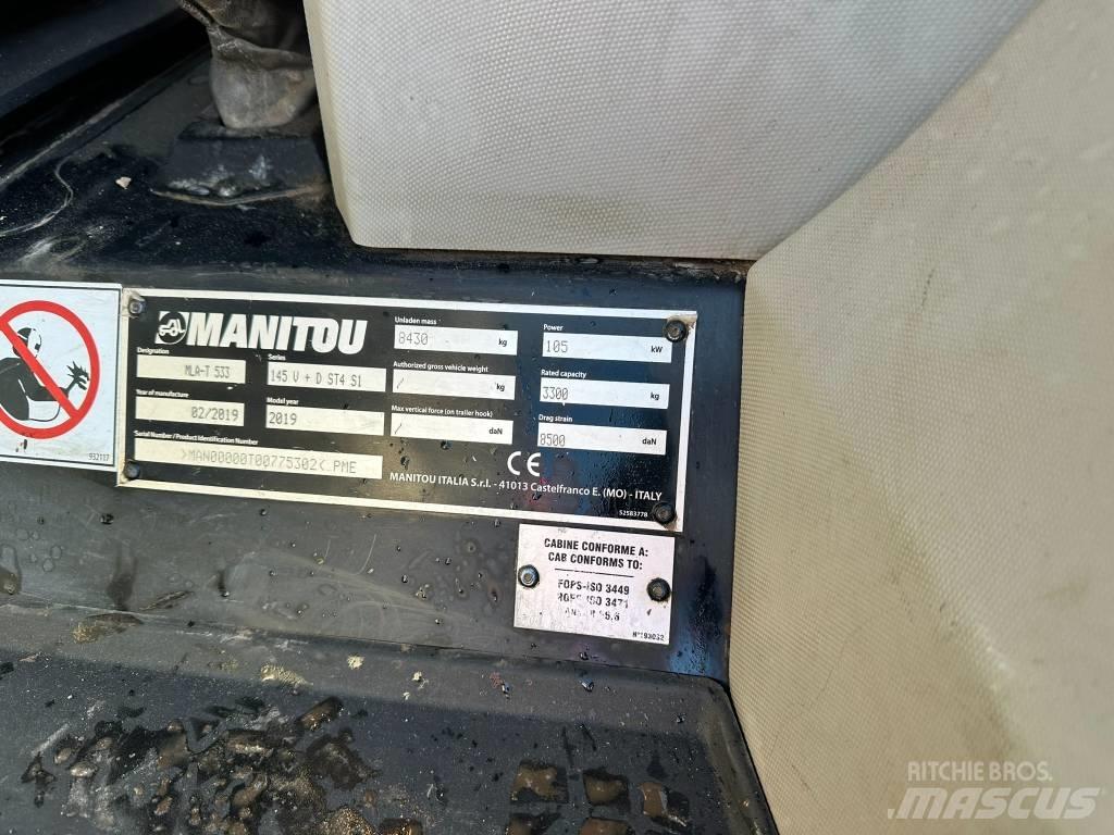 Manitou MLA 533 Teleszkópos mezőgazdasági rakodók