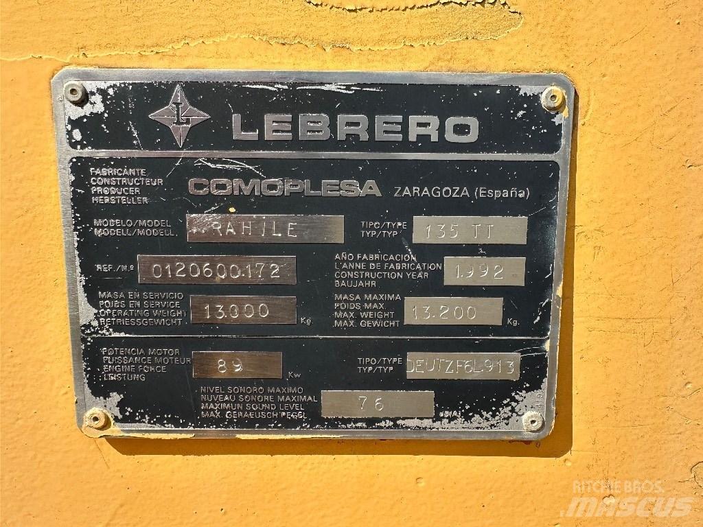 Lebrero 135 TT Egydobos hengerek
