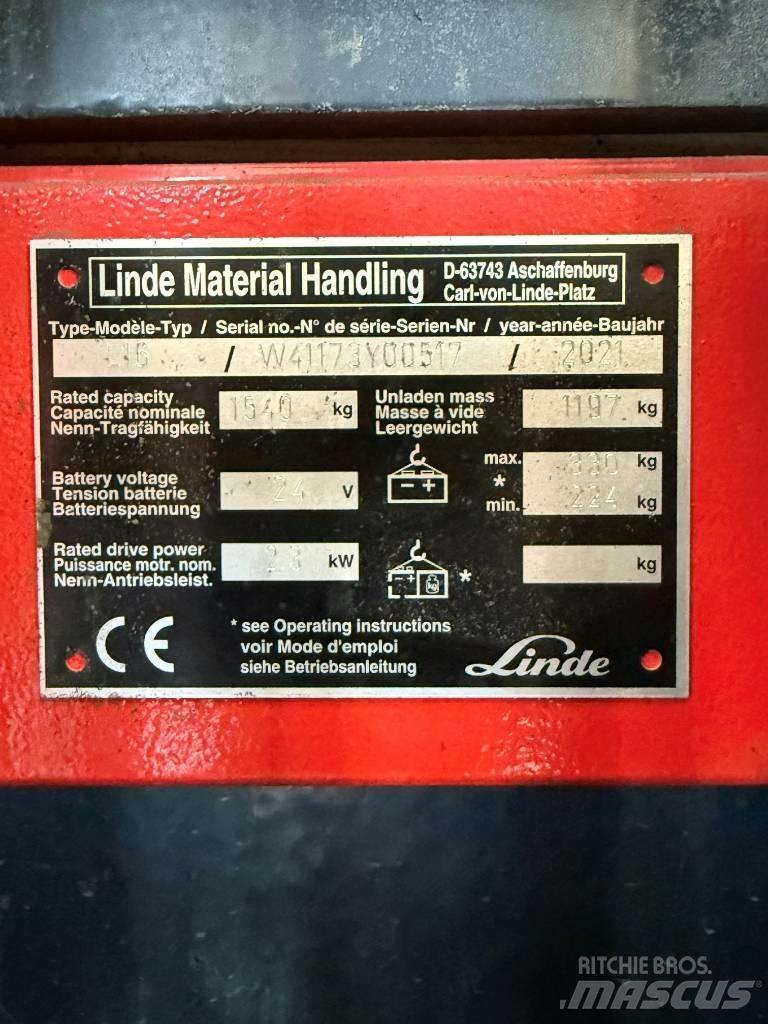 Linde L16APi/1173 Gyalogkíséretű targonca