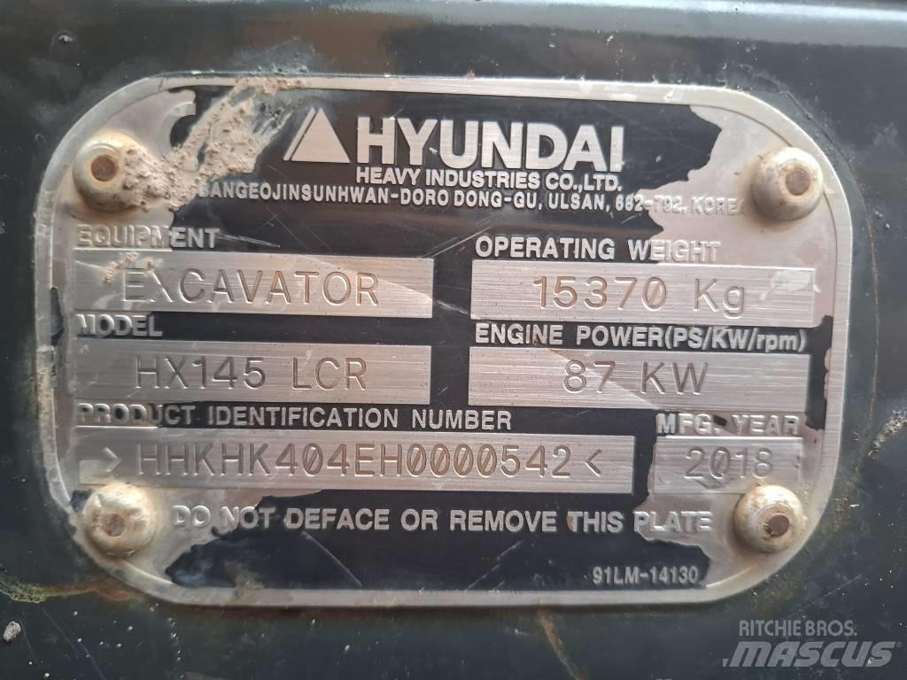 Hyundai HX 145 LCR Lánctalpas kotrók